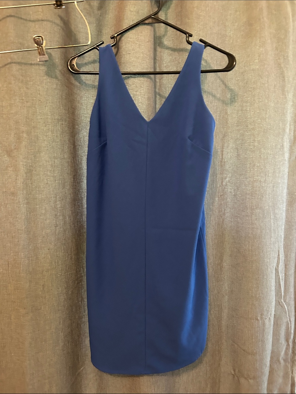 Banana Republic V-Neck Midi Dress in Cobalt Blue